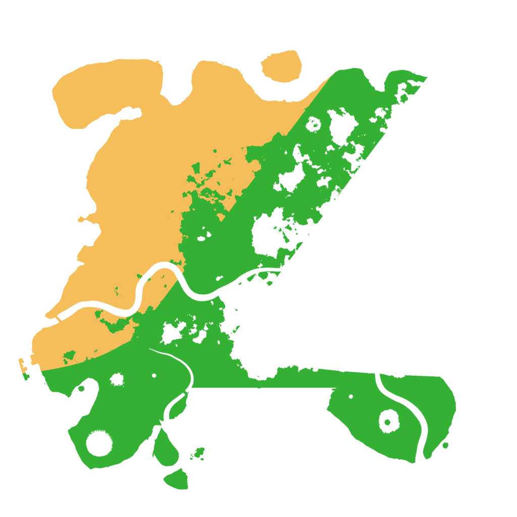 Biome Rust Map: Procedural Map, Size: 3500, Seed: 132737049