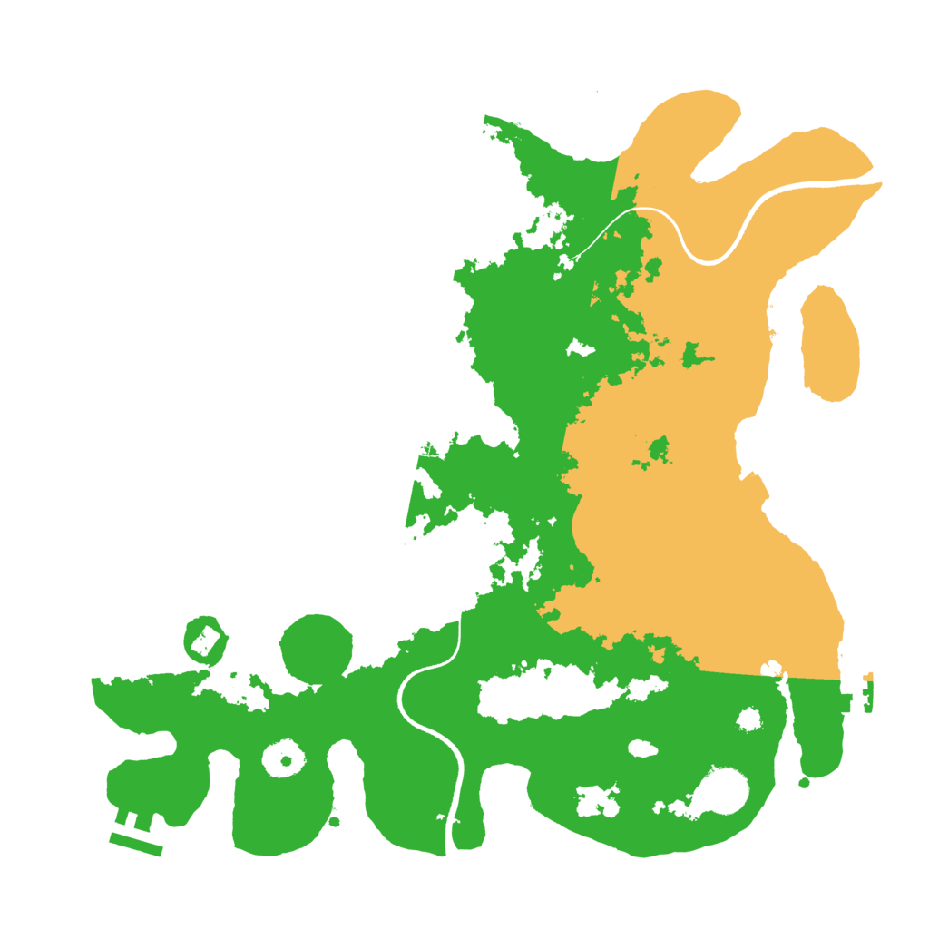 Biome Rust Map: Procedural Map, Size: 3500, Seed: 576593675