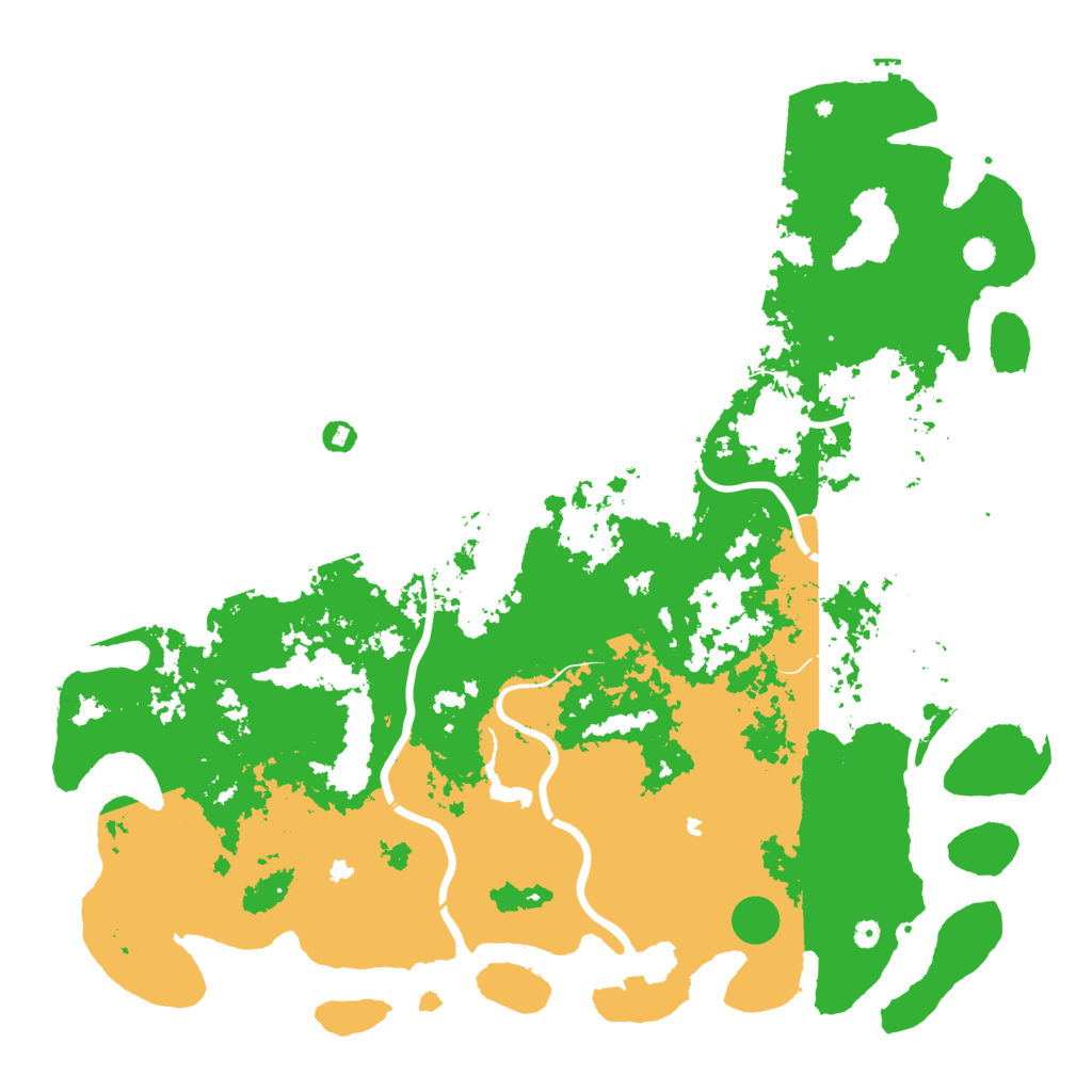 Biome Rust Map: Procedural Map, Size: 6000, Seed: 83789977