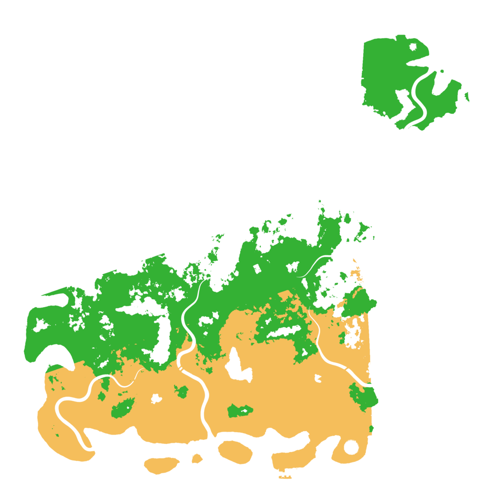Biome Rust Map: Procedural Map, Size: 6000, Seed: 83789977