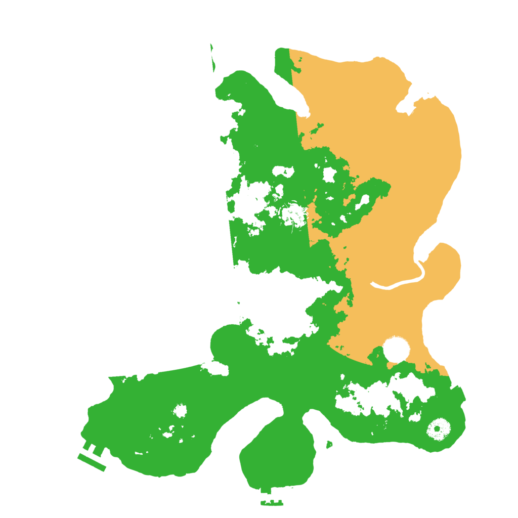 Biome Rust Map: Procedural Map, Size: 3500, Seed: 505050