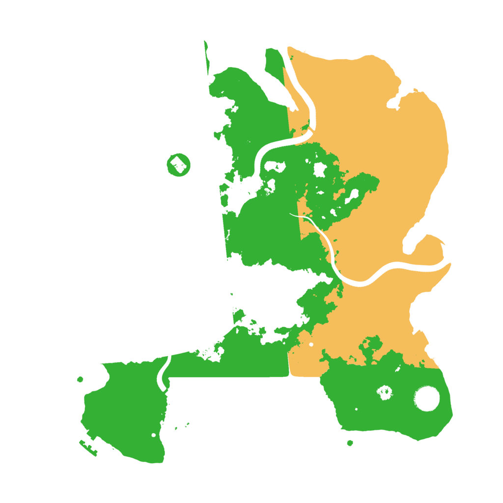 Biome Rust Map: Procedural Map, Size: 3500, Seed: 505050