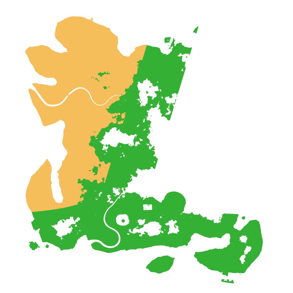 Biome Rust Map: Procedural Map, Size: 3500, Seed: 1595221075