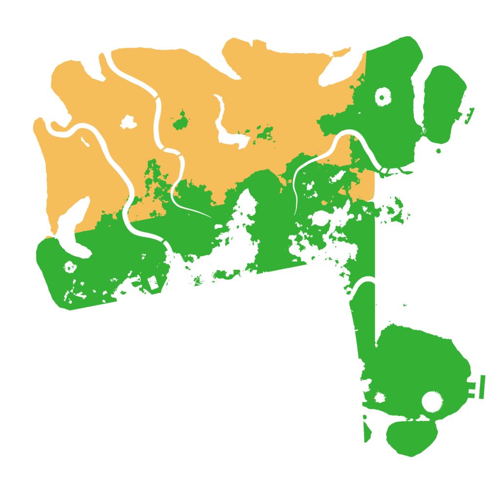 Biome Rust Map: Procedural Map, Size: 4250, Seed: 504563