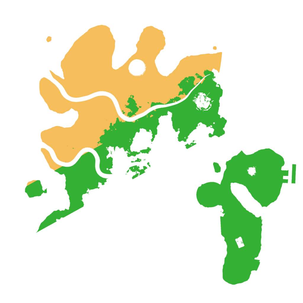 Biome Rust Map: Procedural Map, Size: 3200, Seed: 281805