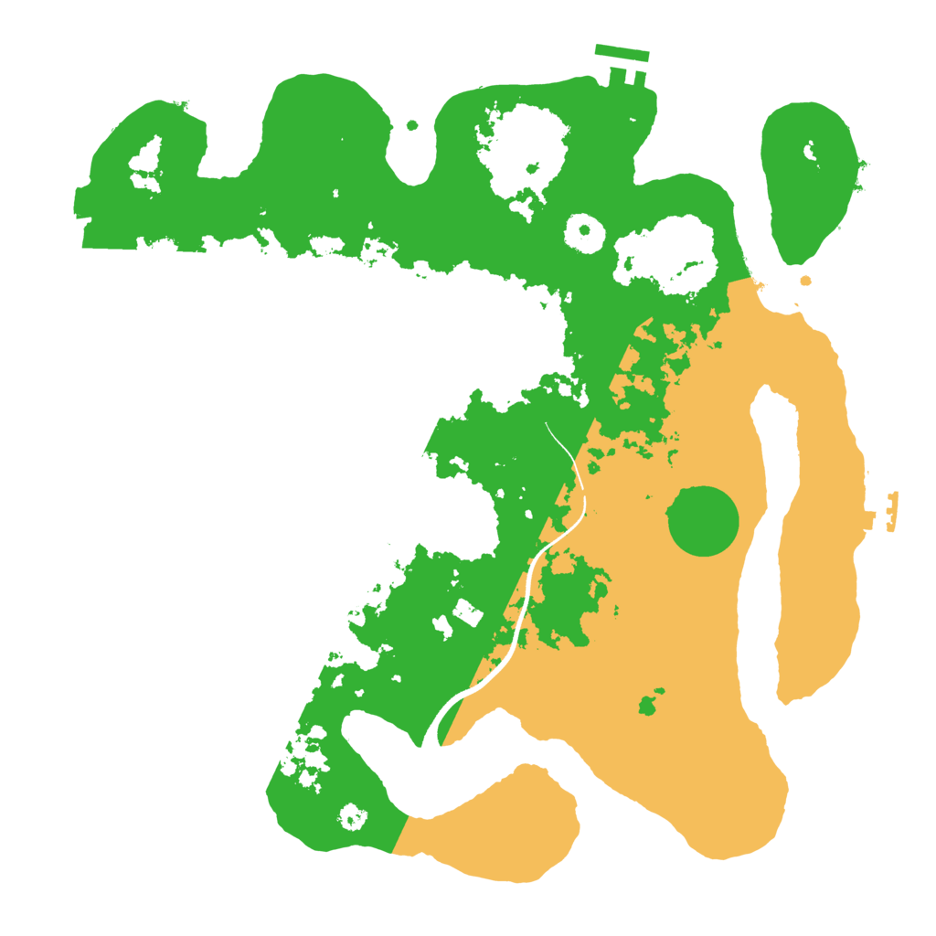Biome Rust Map: Procedural Map, Size: 3500, Seed: 913576925