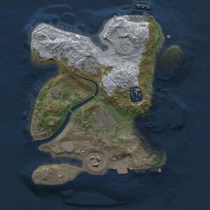 Thumbnail Rust Map: Procedural Map, Size: 2400, Seed: 11, 10 Monuments
