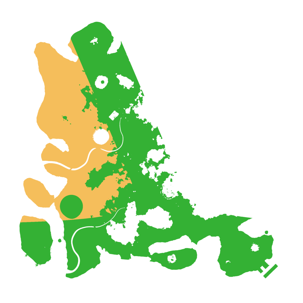Biome Rust Map: Procedural Map, Size: 3500, Seed: 62742598