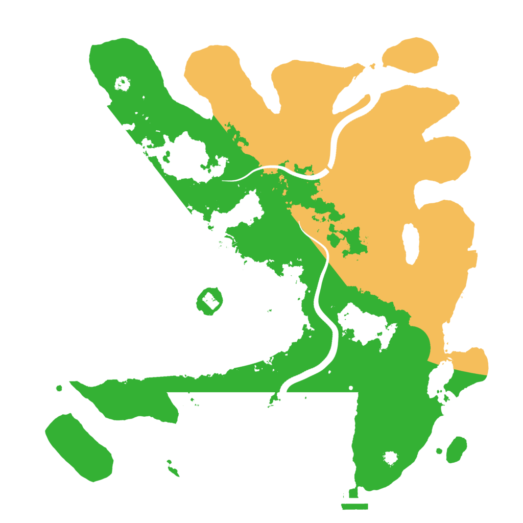 Biome Rust Map: Procedural Map, Size: 3500, Seed: 1987032368