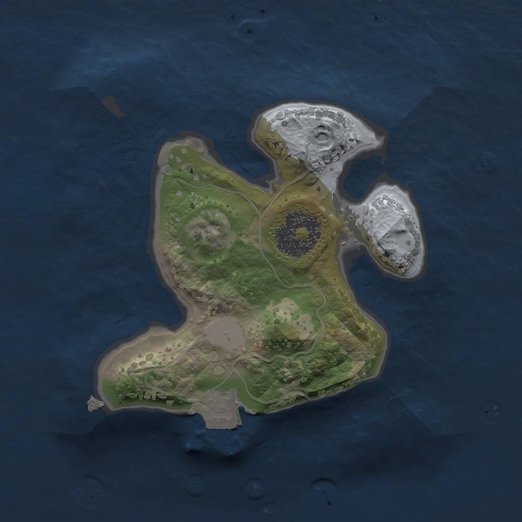 Rust Map: Procedural Map, Size: 1700, Seed: 5000, 1 Monuments