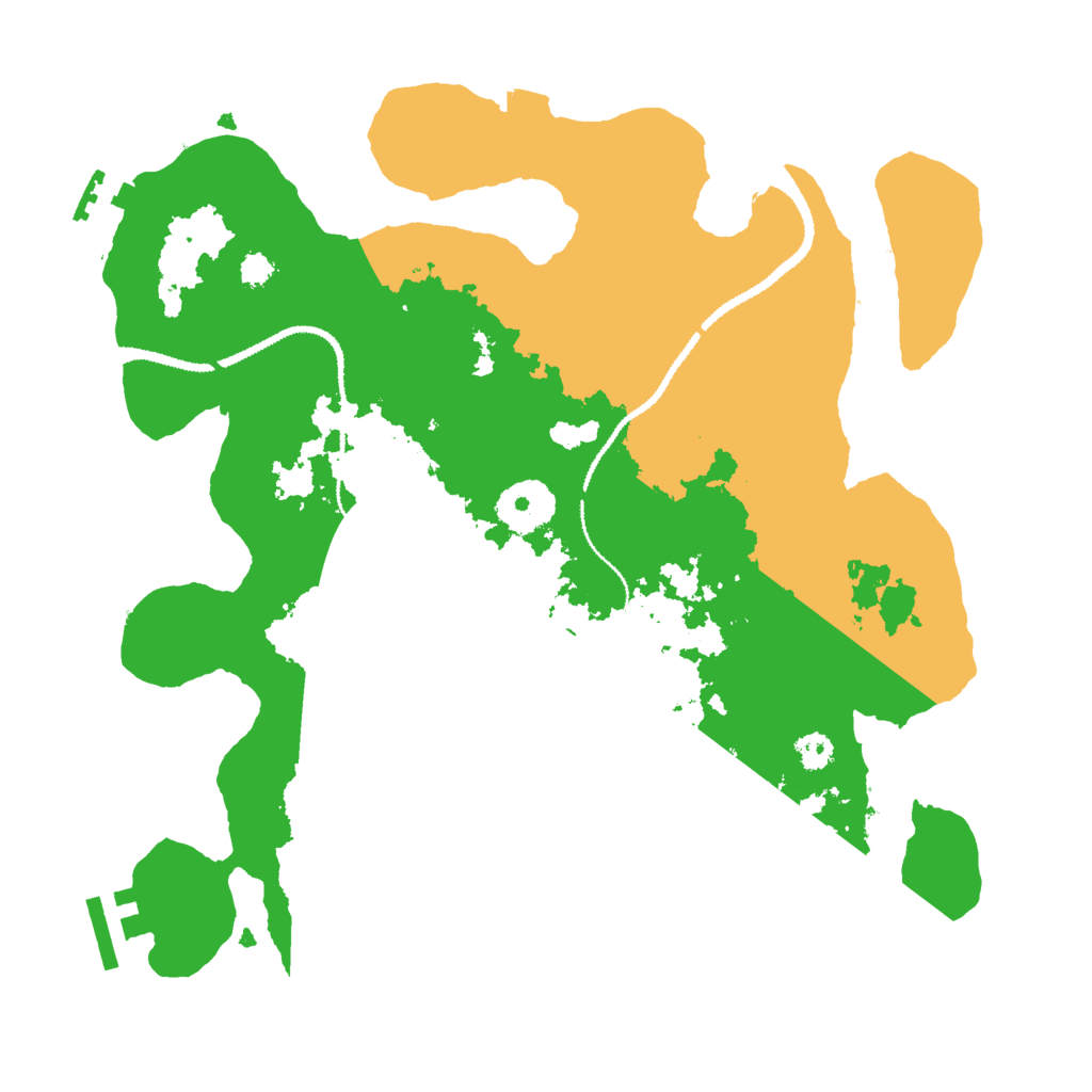 Biome Rust Map: Procedural Map, Size: 3000, Seed: 749060058