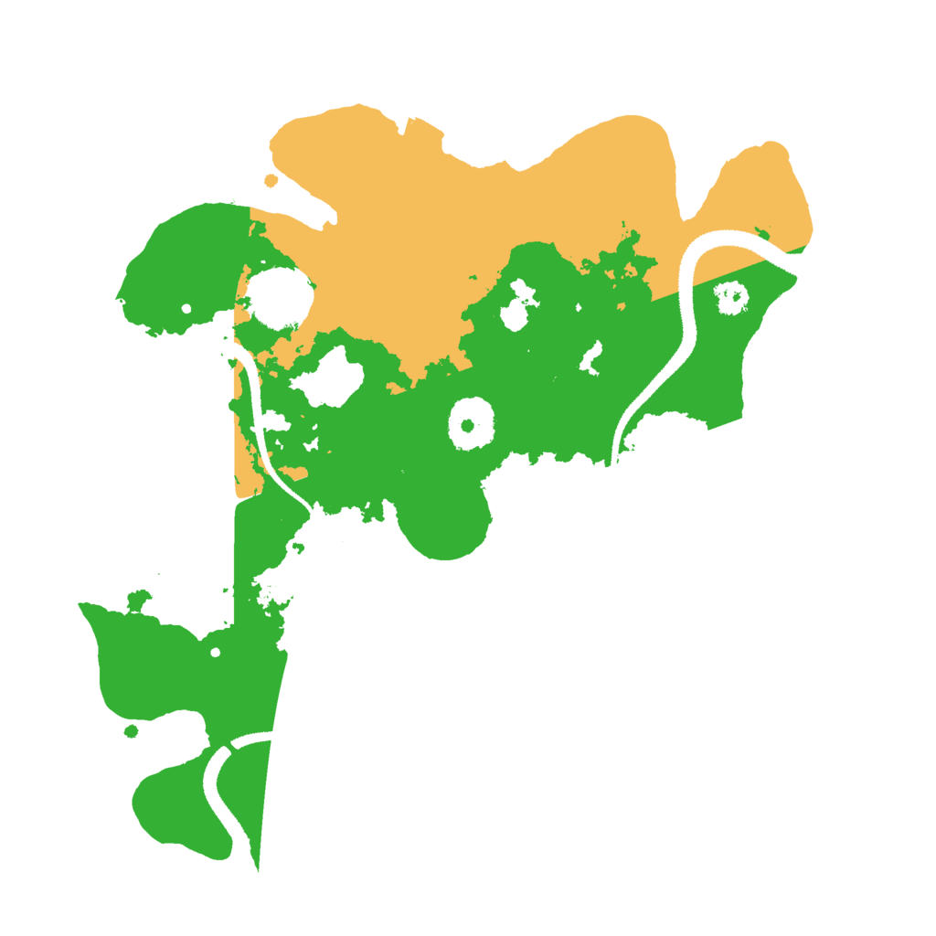 Biome Rust Map: Procedural Map, Size: 2800, Seed: 20210725