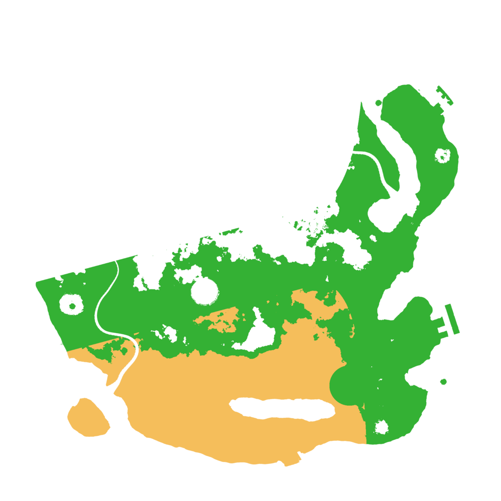 Biome Rust Map: Procedural Map, Size: 3300, Seed: 575747