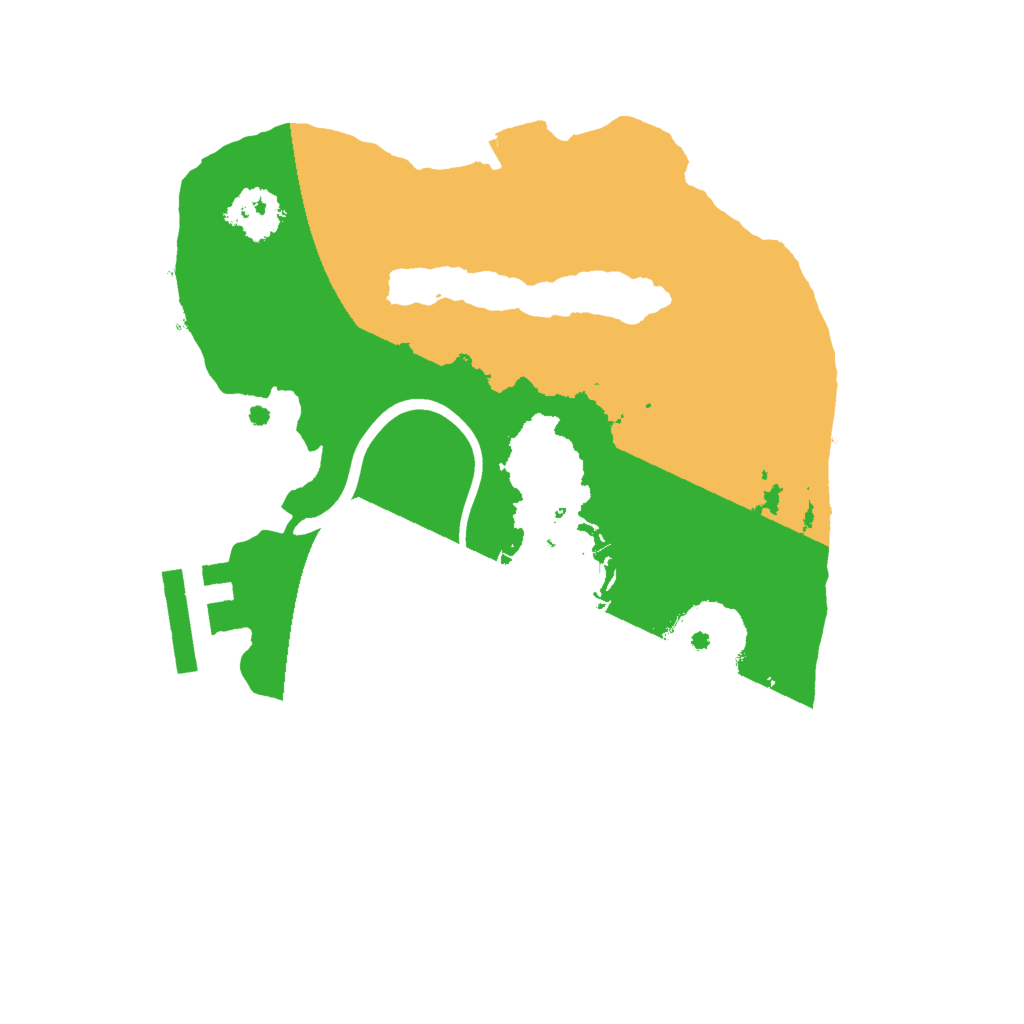 Biome Rust Map: Procedural Map, Size: 2000, Seed: 134158026