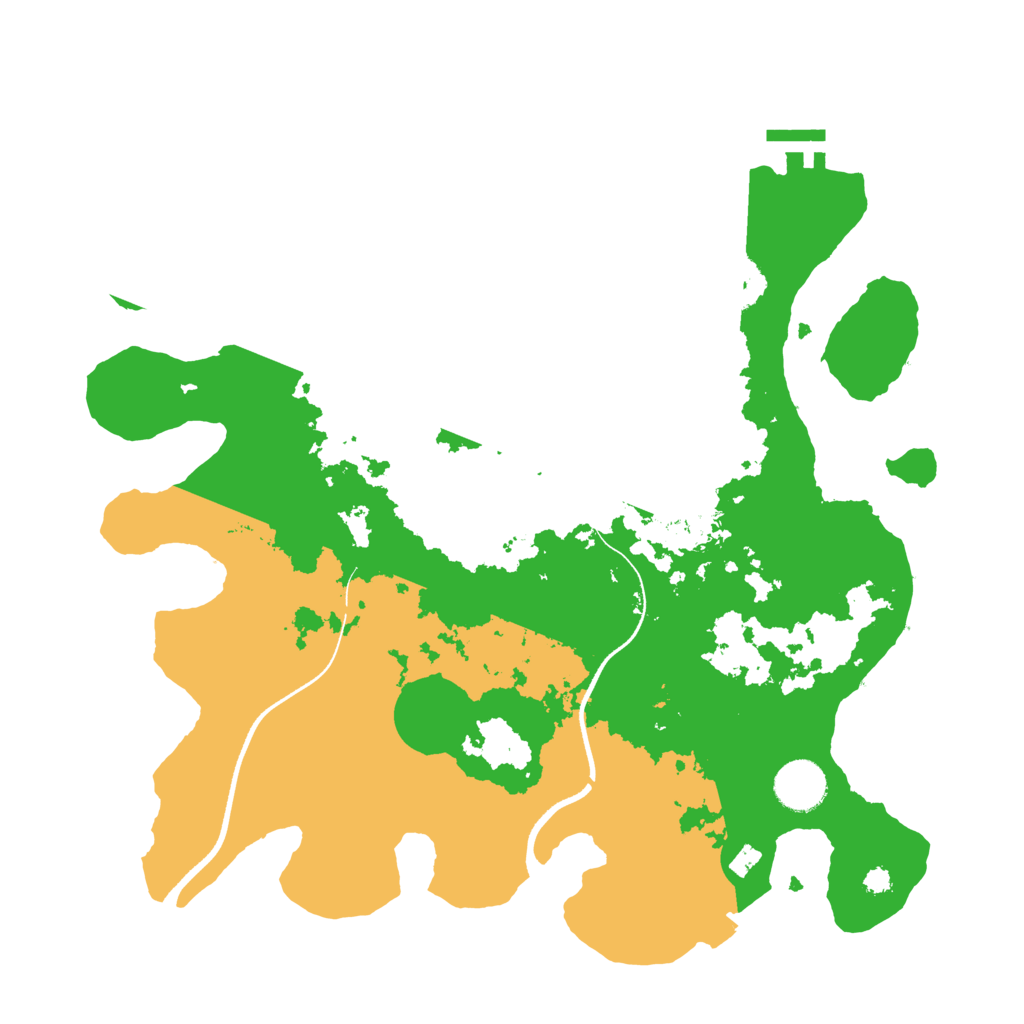 Biome Rust Map: Procedural Map, Size: 3500, Seed: 7543195