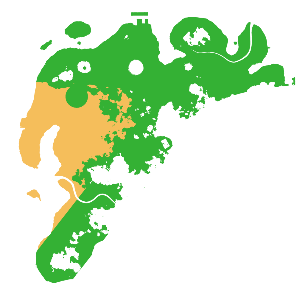 Biome Rust Map: Procedural Map, Size: 3600, Seed: 43351948