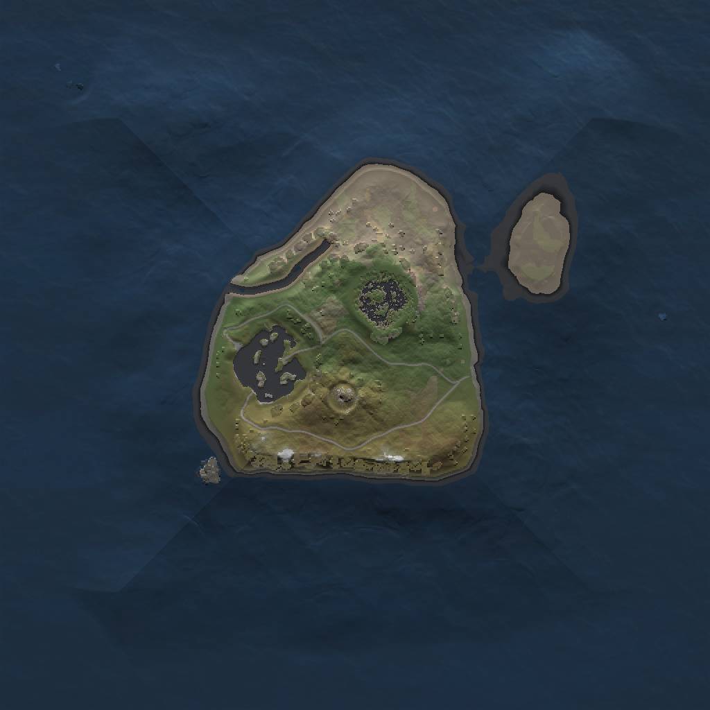 Rust Map: Procedural Map, Size: 1500, Seed: 89909090, 3 Monuments