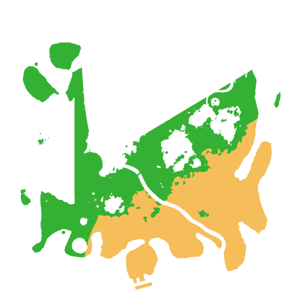 Biome Rust Map: Procedural Map, Size: 3500, Seed: 64153297