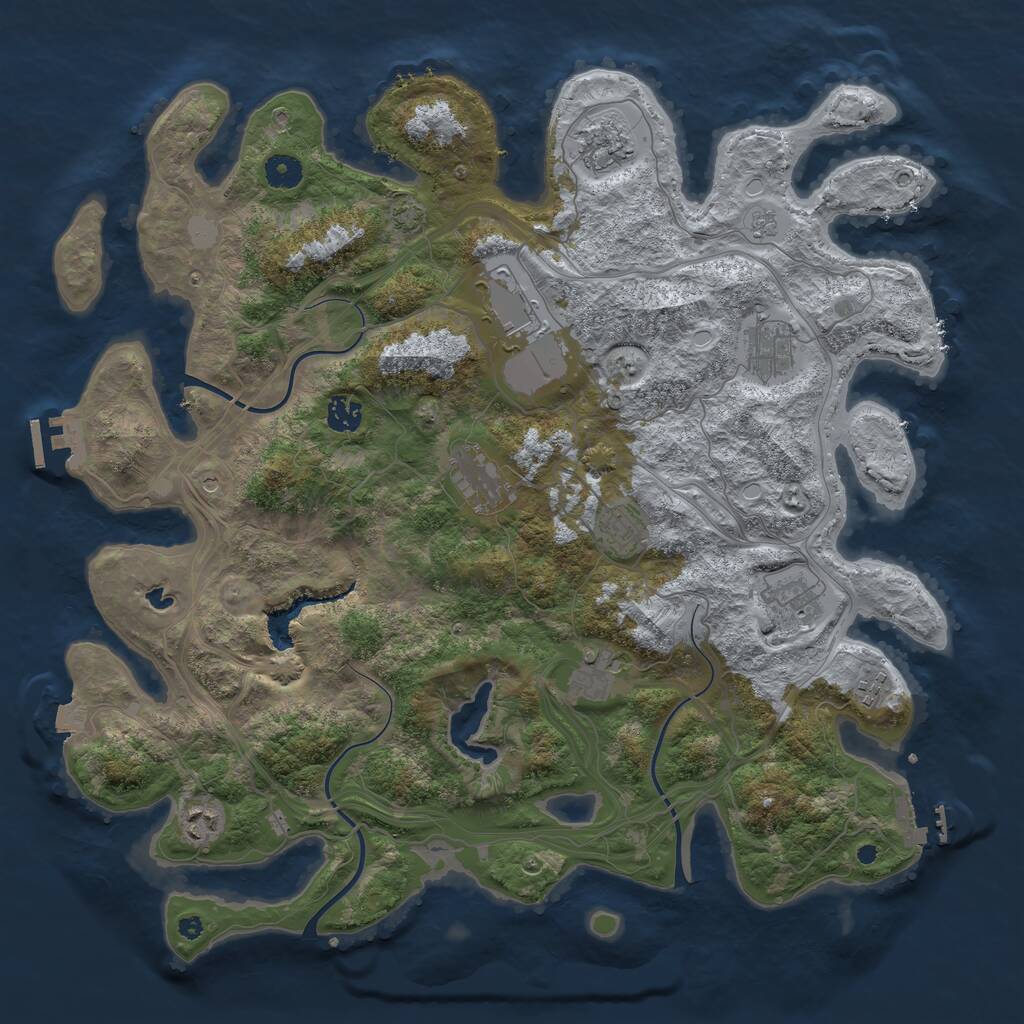 Rust Map: Procedural Map, Size: 4250, Seed: 20210702, 16 Monuments