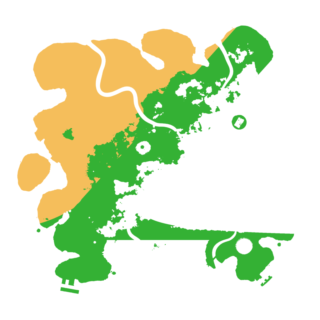 Biome Rust Map: Procedural Map, Size: 3500, Seed: 711286700