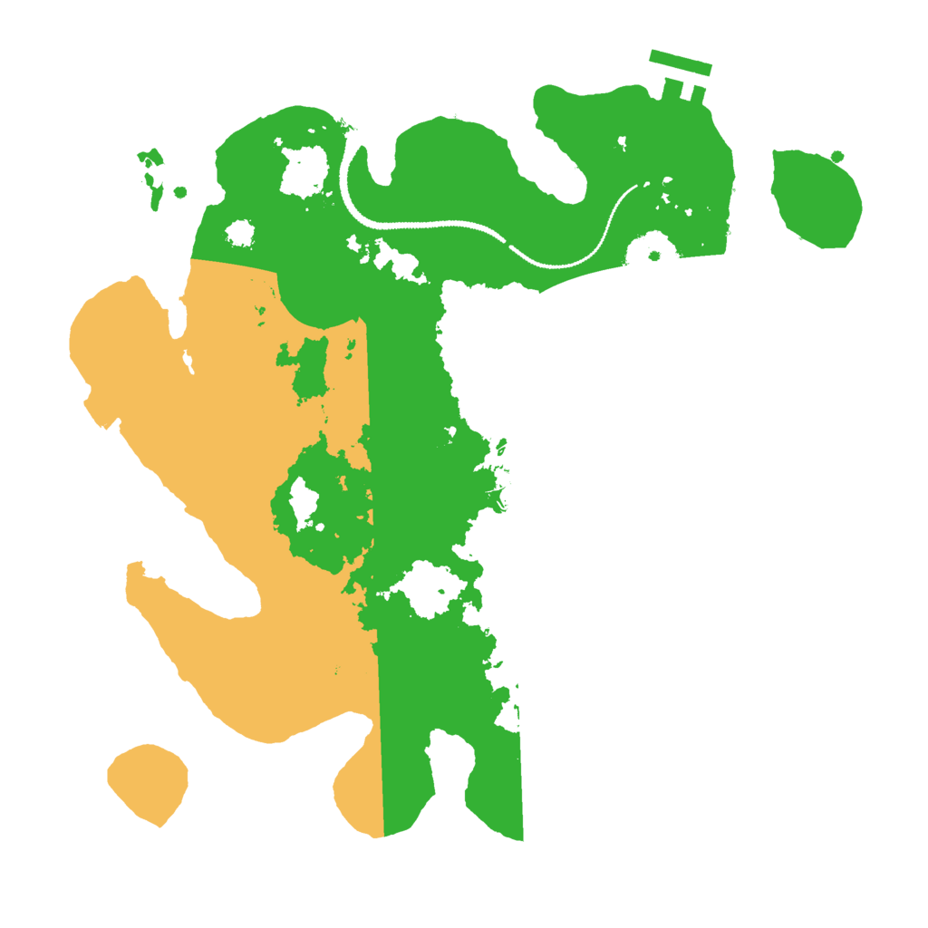 Biome Rust Map: Procedural Map, Size: 3000, Seed: 1153868865