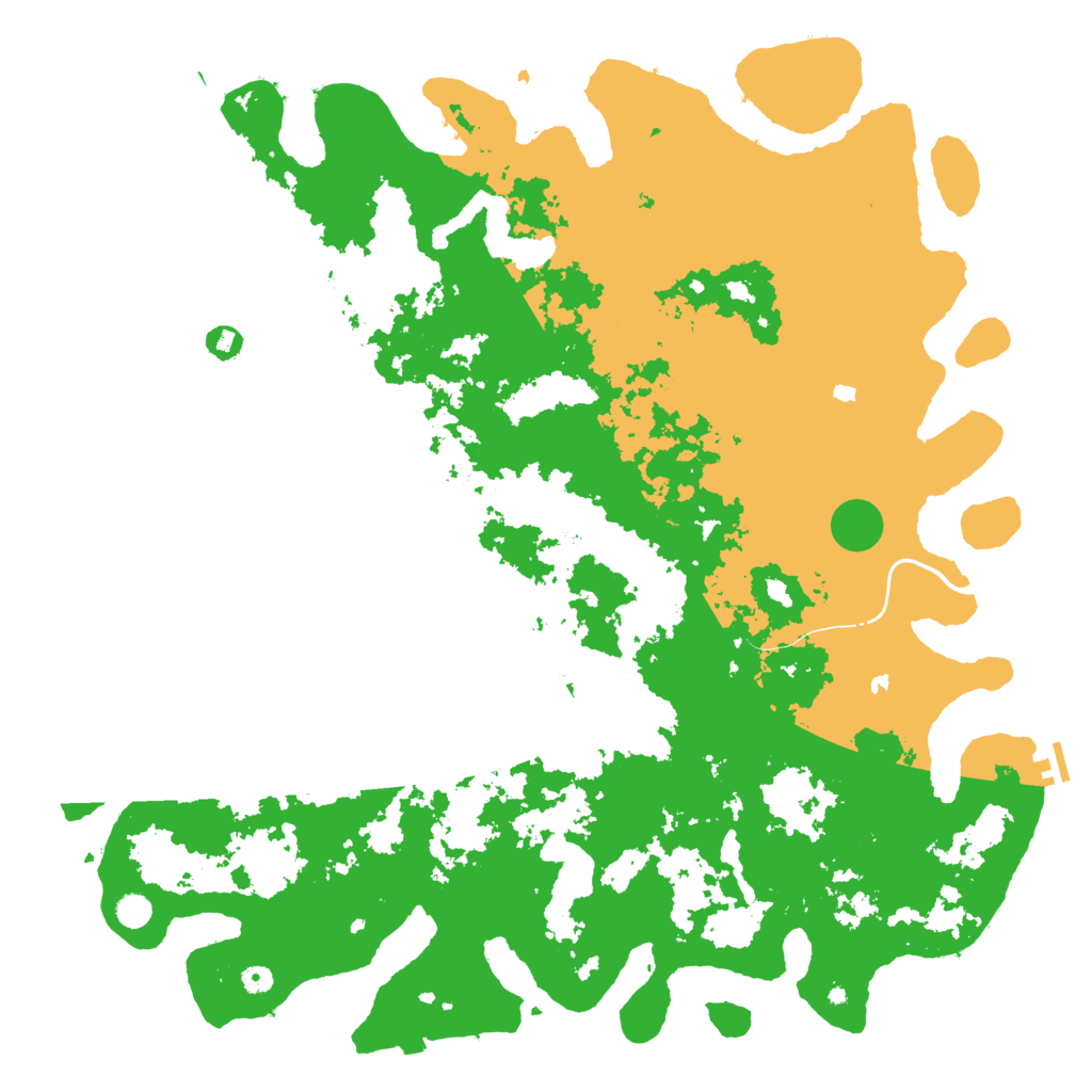 Biome Rust Map: Procedural Map, Size: 5500, Seed: 86429