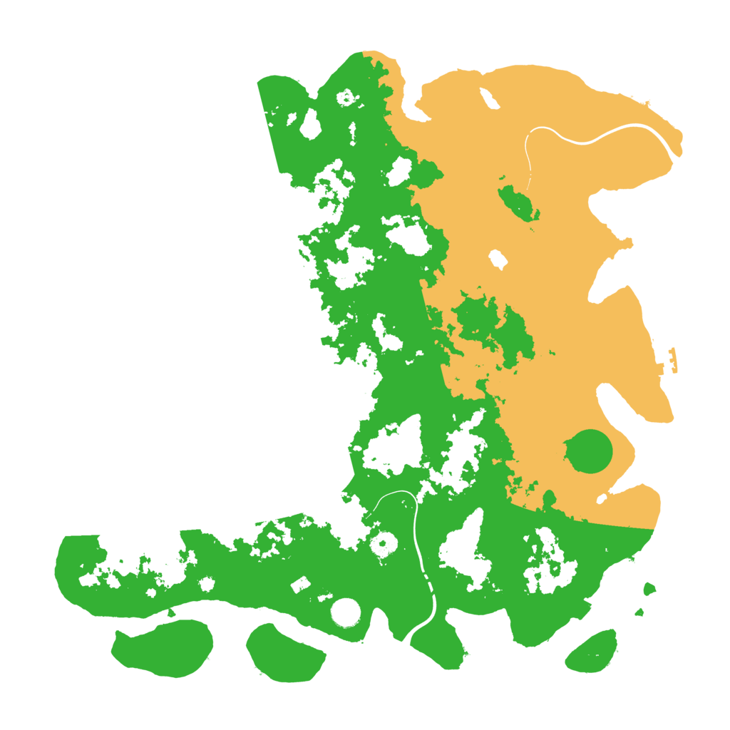 Biome Rust Map: Procedural Map, Size: 4350, Seed: 1859090906