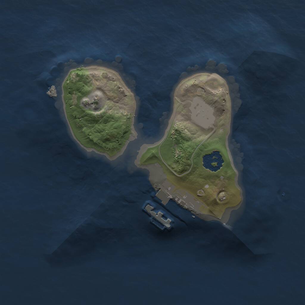 Rust Map: Procedural Map, Size: 1500, Seed: 10199364, 2 Monuments