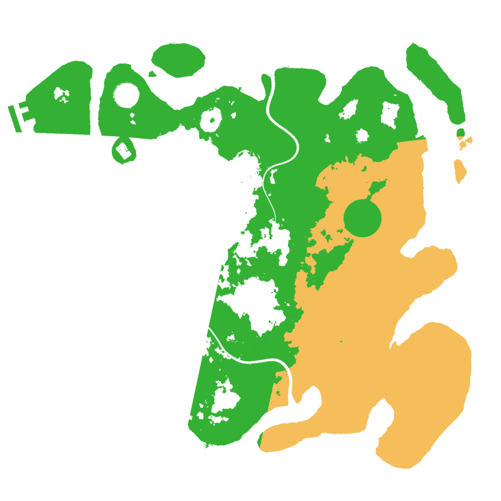 Biome Rust Map: Procedural Map, Size: 3500, Seed: 3483