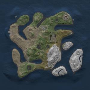 Thumbnail Rust Map: Procedural Map, Size: 2800, Seed: 3052, 7 Monuments