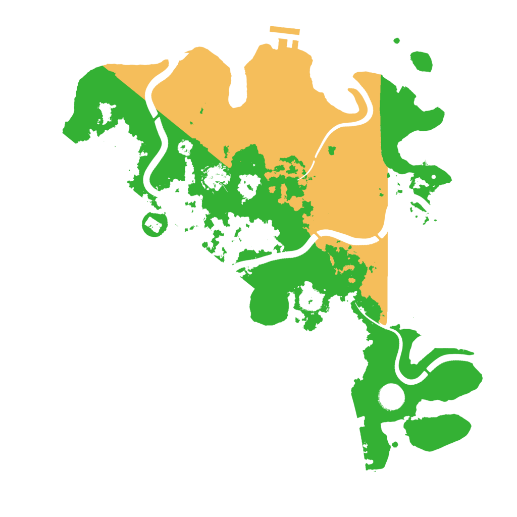 Biome Rust Map: Procedural Map, Size: 3500, Seed: 2087629294