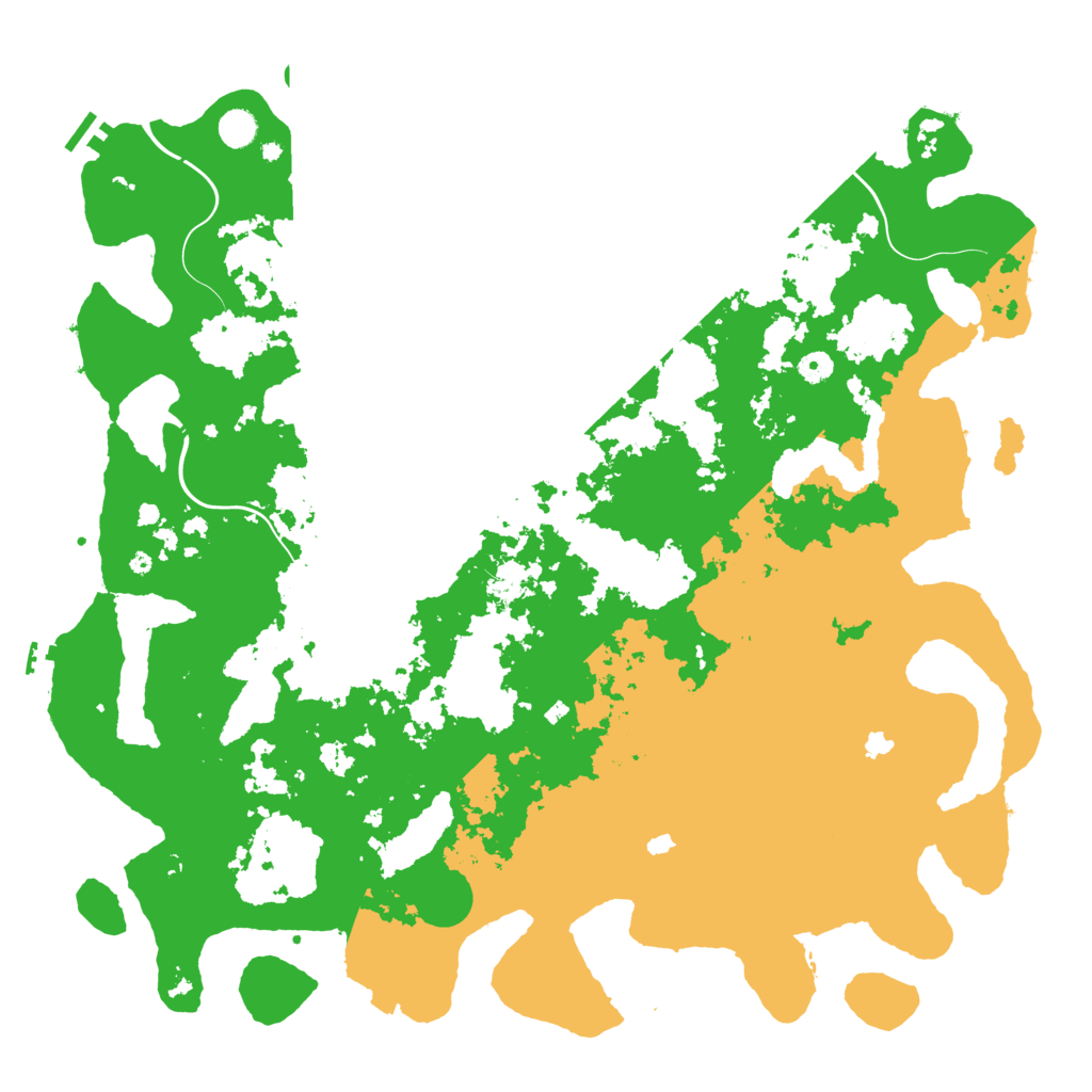 Biome Rust Map: Procedural Map, Size: 5001, Seed: 123456789