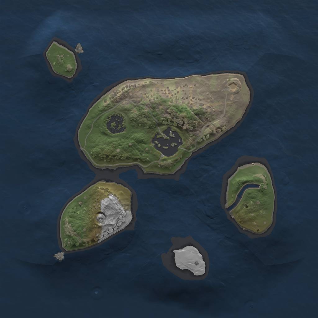 Rust Map: Procedural Map, Size: 1700, Seed: 999, 3 Monuments