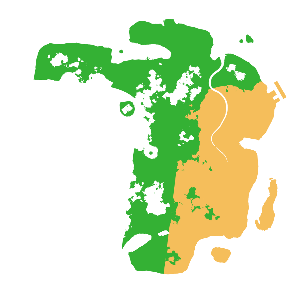 Biome Rust Map: Procedural Map, Size: 3200, Seed: 7776547