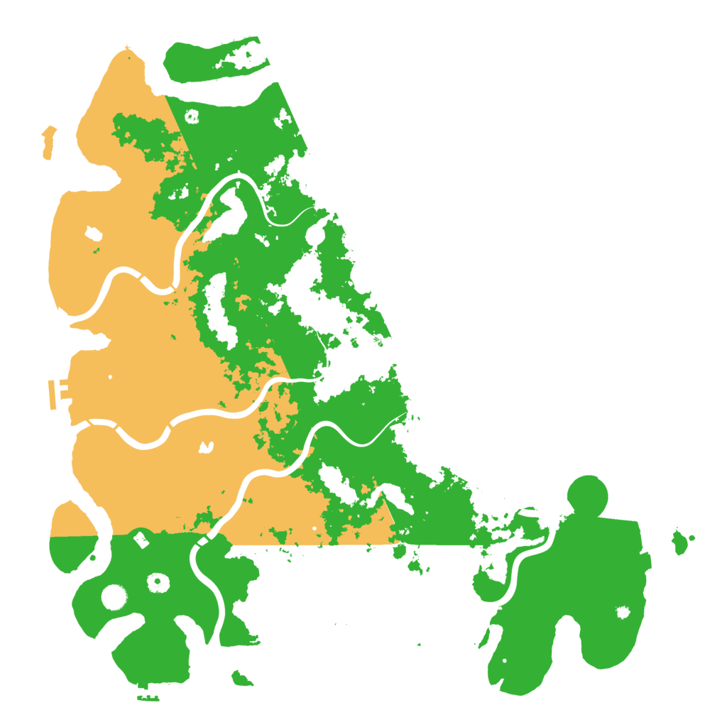 Biome Rust Map: Procedural Map, Size: 5000, Seed: 156432