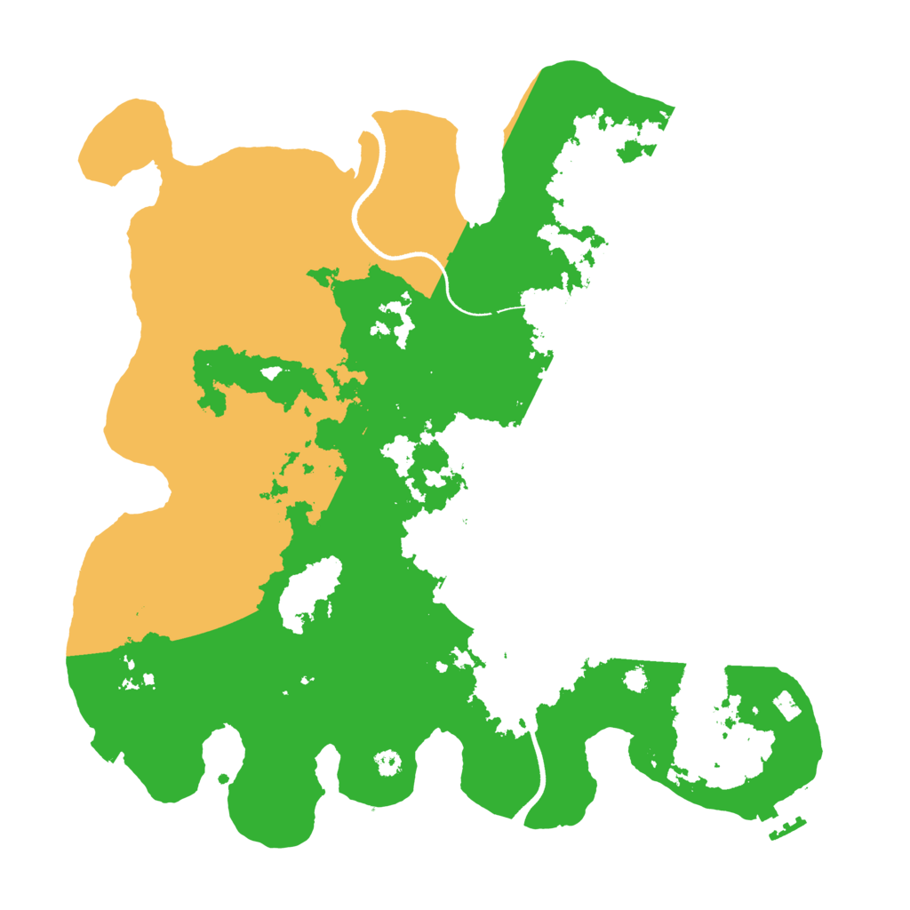 Biome Rust Map: Procedural Map, Size: 3500, Seed: 196975