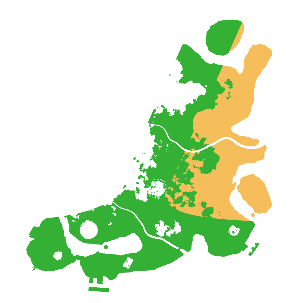 Biome Rust Map: Procedural Map, Size: 3000, Seed: 688539337