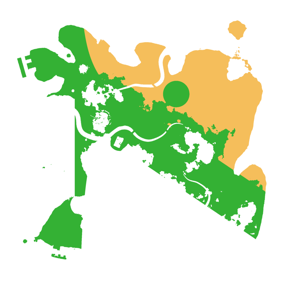 Biome Rust Map: Procedural Map, Size: 3000, Seed: 6646