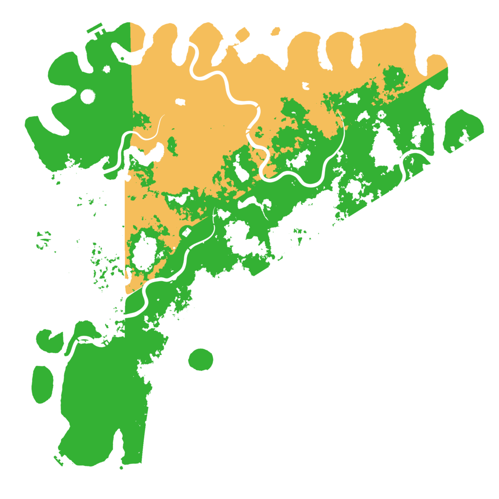 Biome Rust Map: Procedural Map, Size: 6000, Seed: 100091155