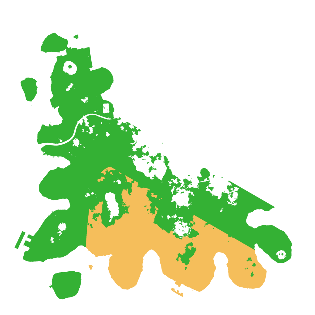 Biome Rust Map: Procedural Map, Size: 3500, Seed: 5554