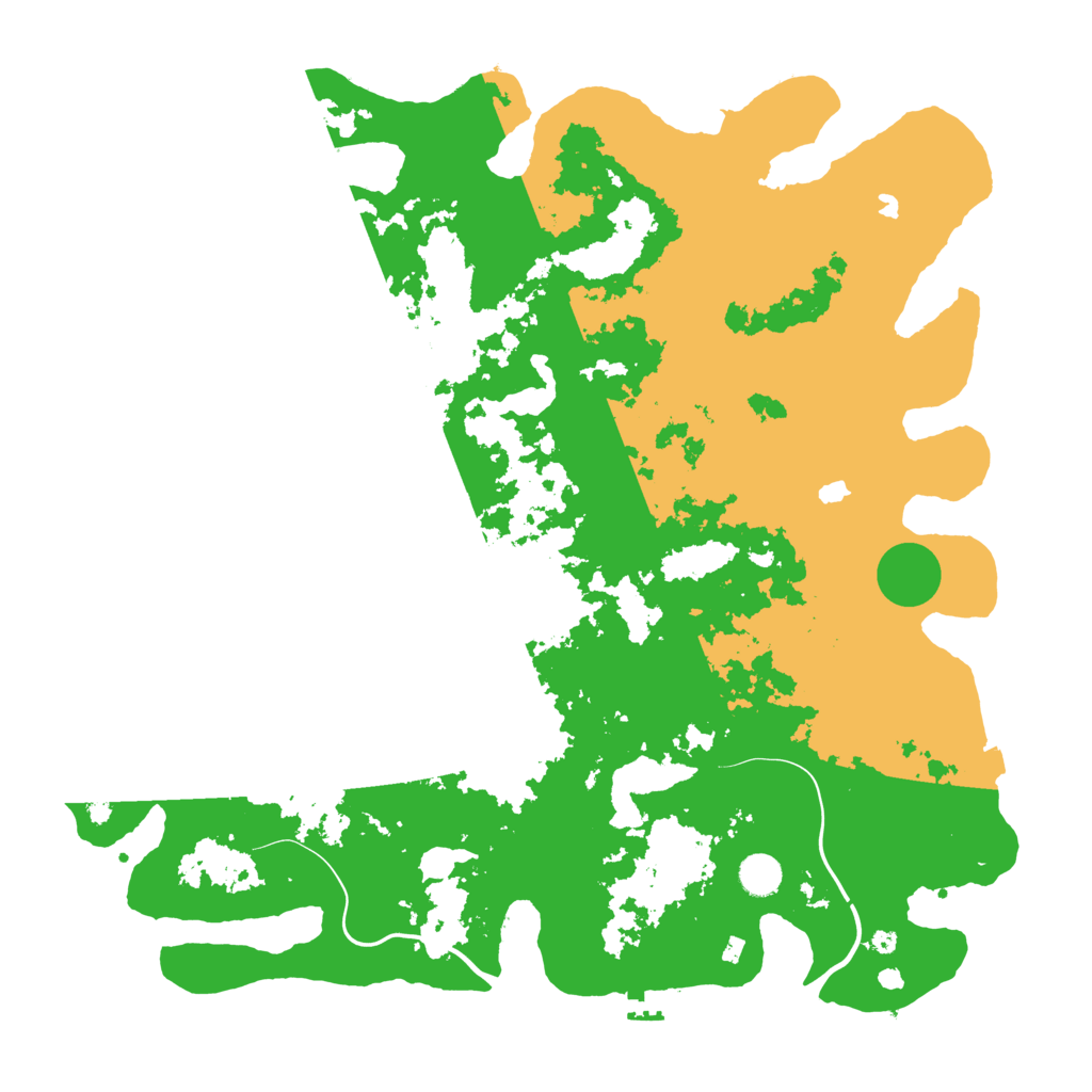 Biome Rust Map: Procedural Map, Size: 4500, Seed: 943057004