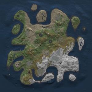 Thumbnail Rust Map: Procedural Map, Size: 3700, Seed: 13, 14 Monuments