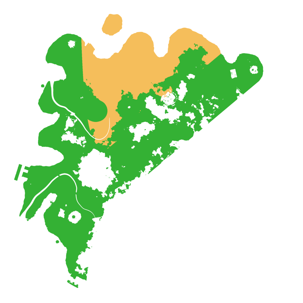 Biome Rust Map: Procedural Map, Size: 3700, Seed: 13