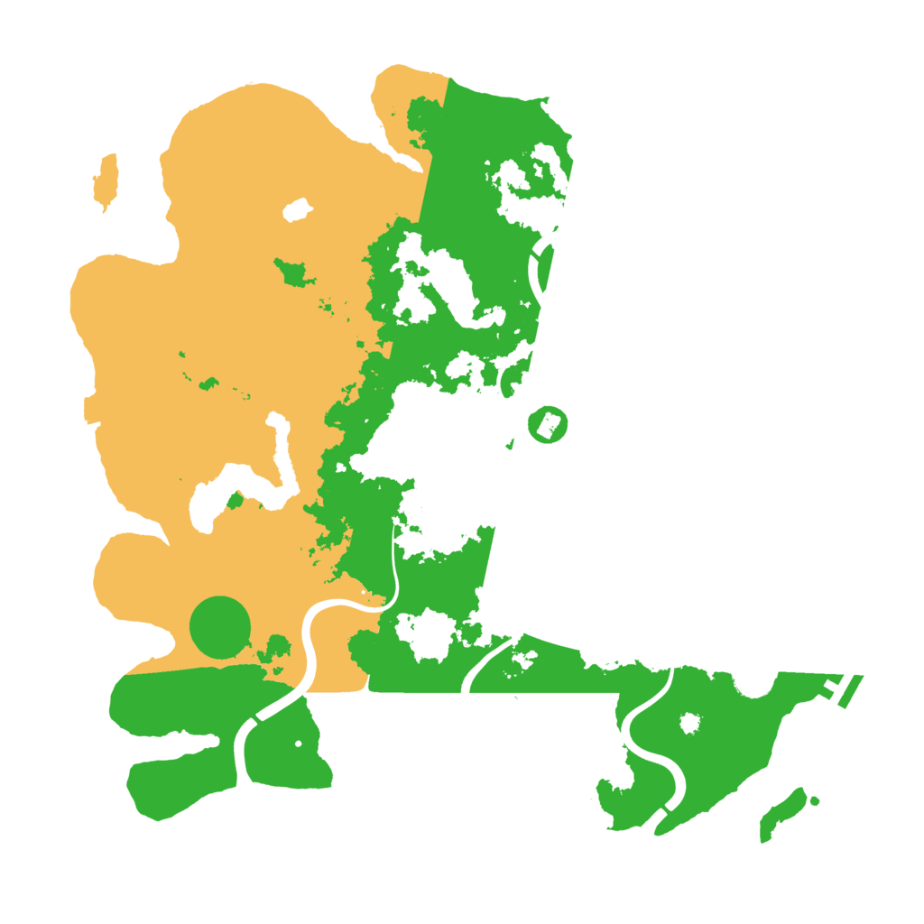 Biome Rust Map: Procedural Map, Size: 4000, Seed: 99473