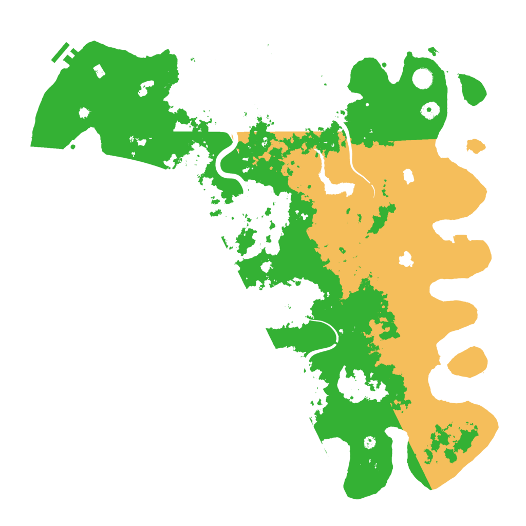 Biome Rust Map: Procedural Map, Size: 4500, Seed: 112607
