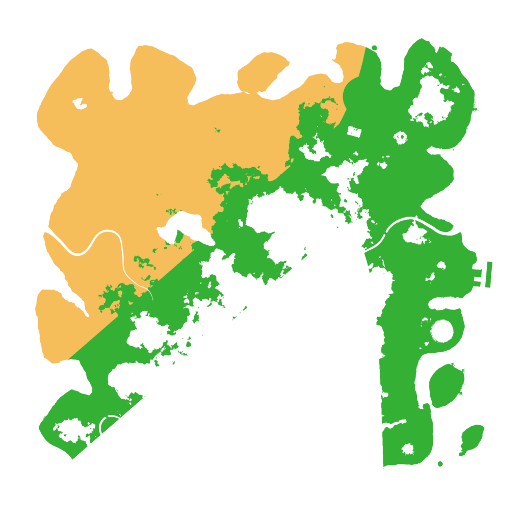 Biome Rust Map: Procedural Map, Size: 4096, Seed: 102607