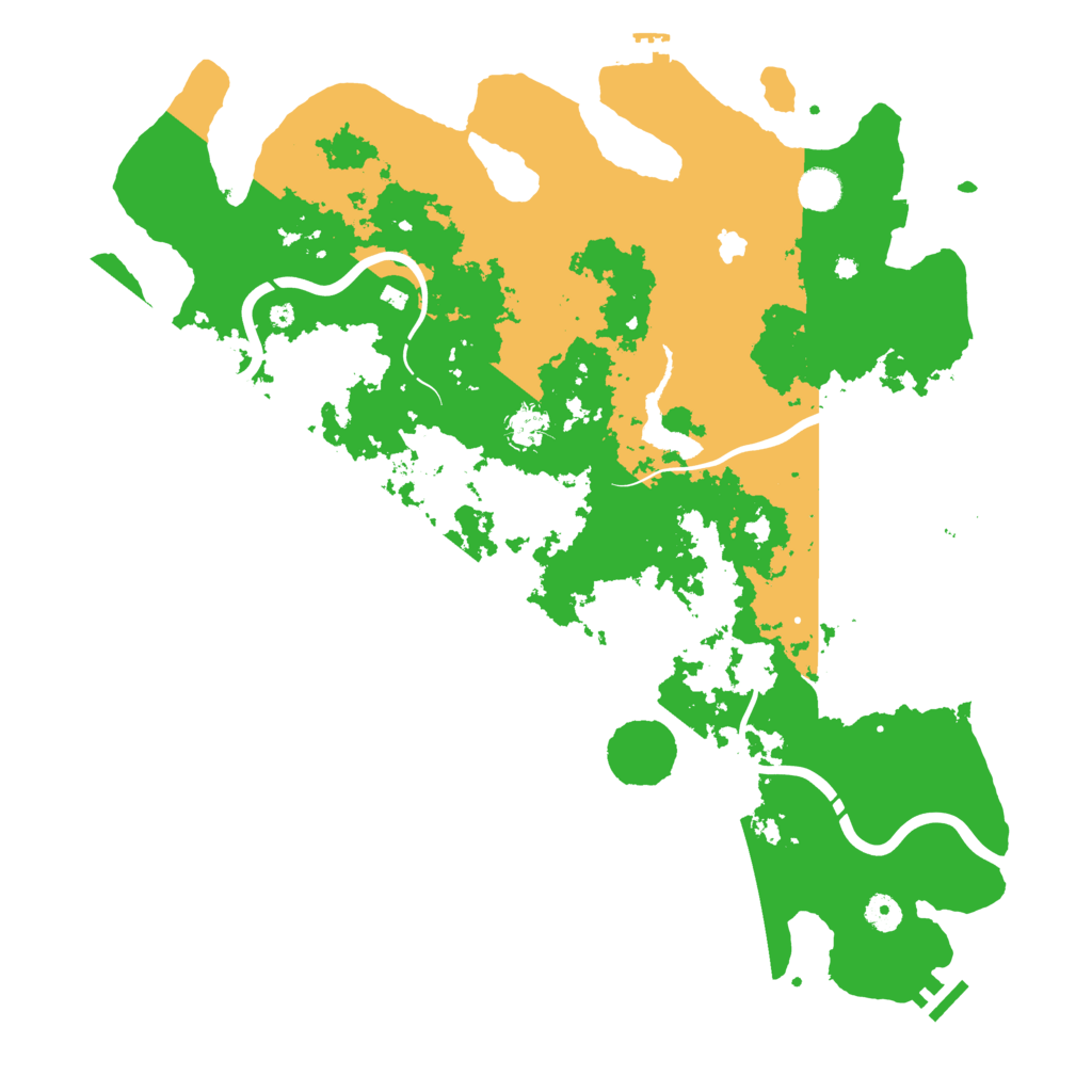 Biome Rust Map: Procedural Map, Size: 4500, Seed: 22607
