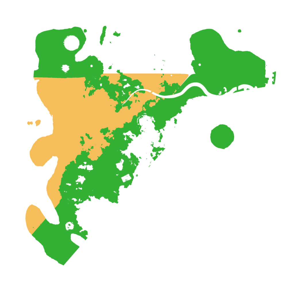 Biome Rust Map: Procedural Map, Size: 3500, Seed: 283106