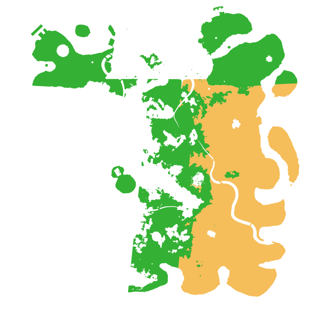 Biome Rust Map: Procedural Map, Size: 4500, Seed: 15835