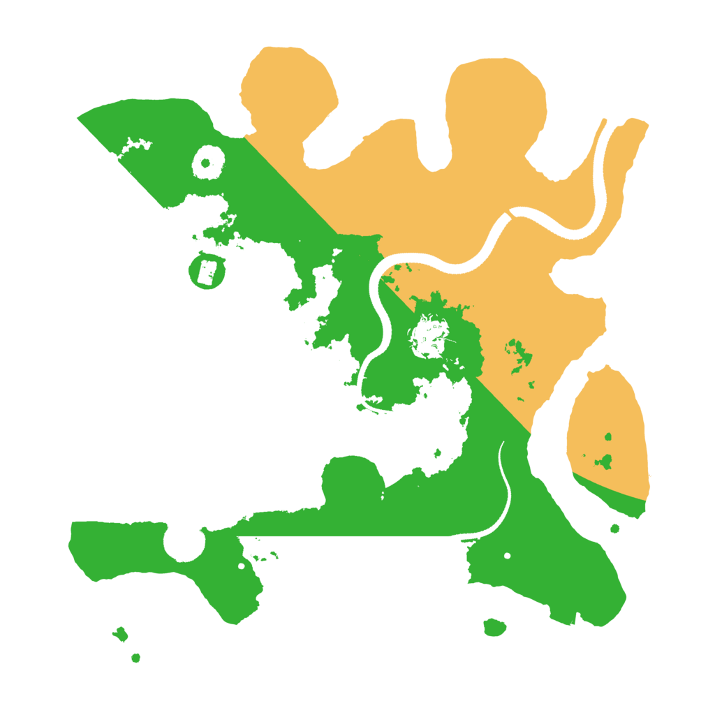 Biome Rust Map: Procedural Map, Size: 3200, Seed: 2422739